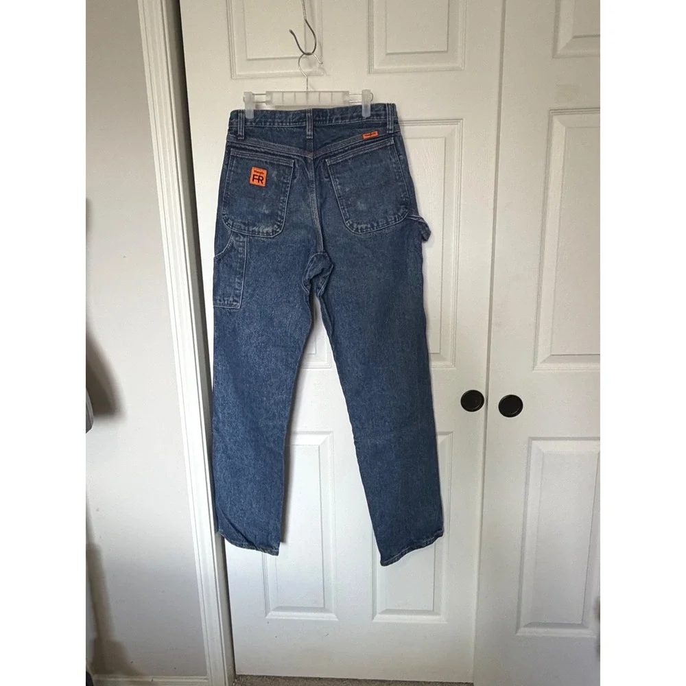 Wrangler Riggs Workwear FR Jeans 30x34 Blue Flame Resistant Carpenter FR3W020